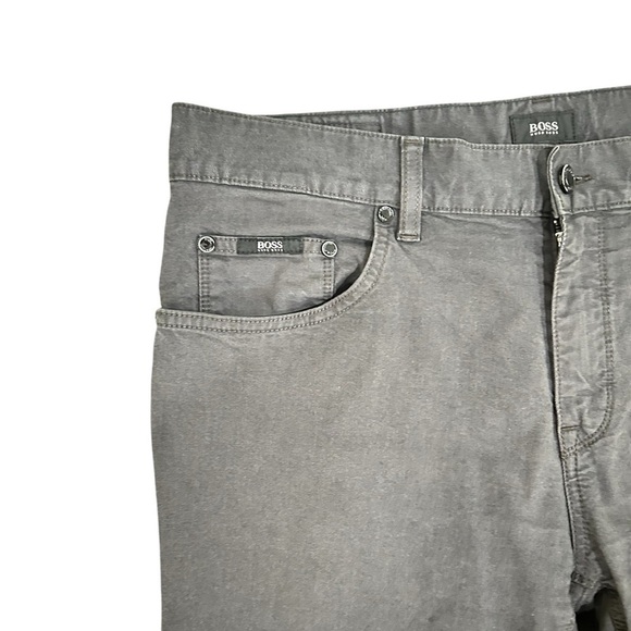 Men’s boss by Hugo Boss Charcoal Stretch straight leg lightweight Jeans 33/34 - Picture 4 of 12